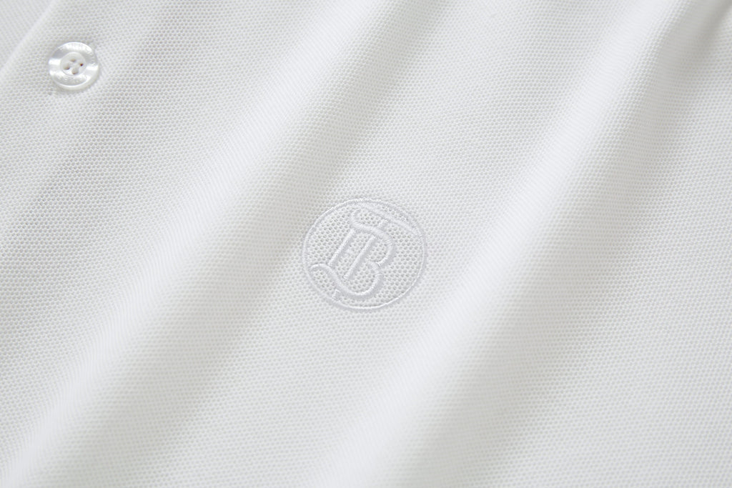 Camiseta 12333-8# Tipo Polo Blanca Para hombre