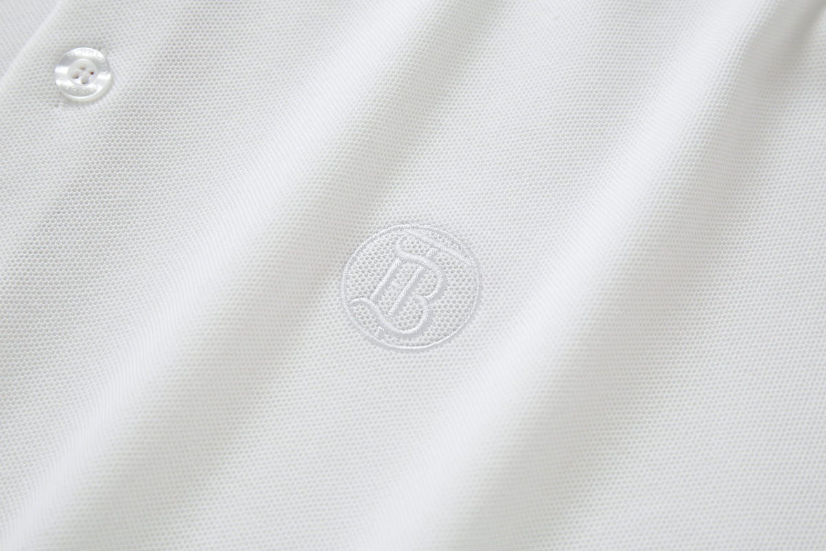 Camiseta 12333-8# Tipo Polo Blanca Para hombre
