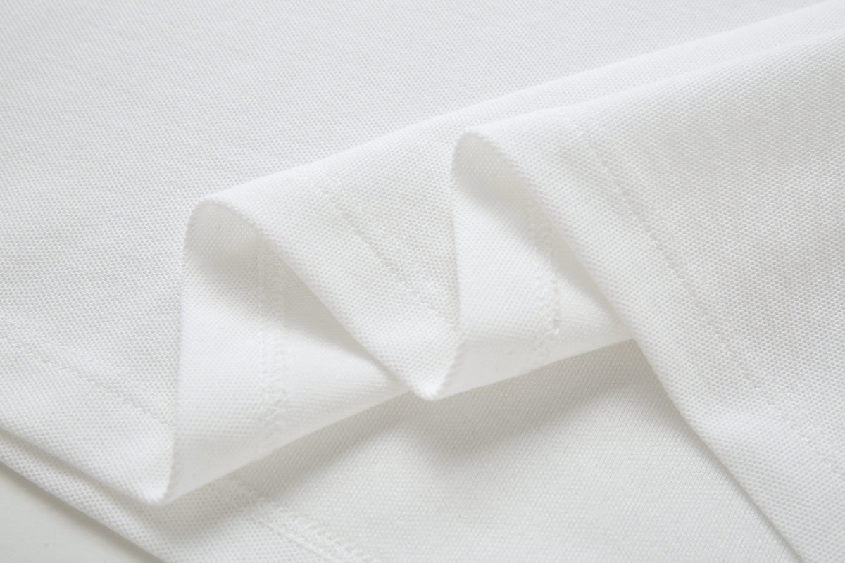 Camiseta 12333-8# Tipo Polo Blanca Para hombre