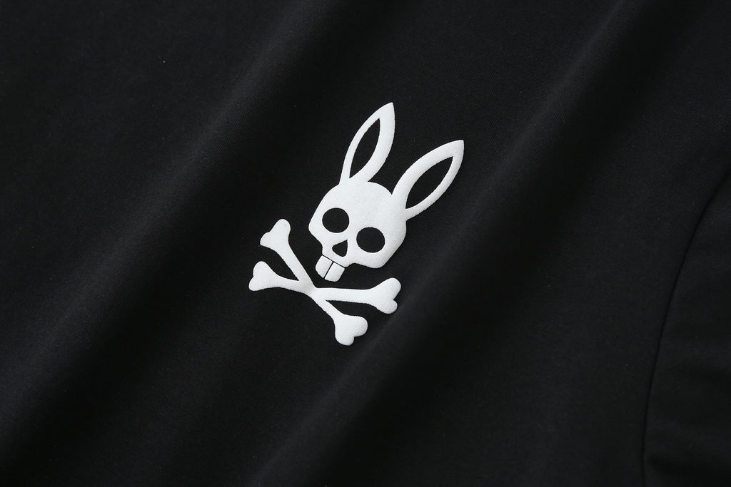 Camiseta 66624 Estampada Negra Para Hombre