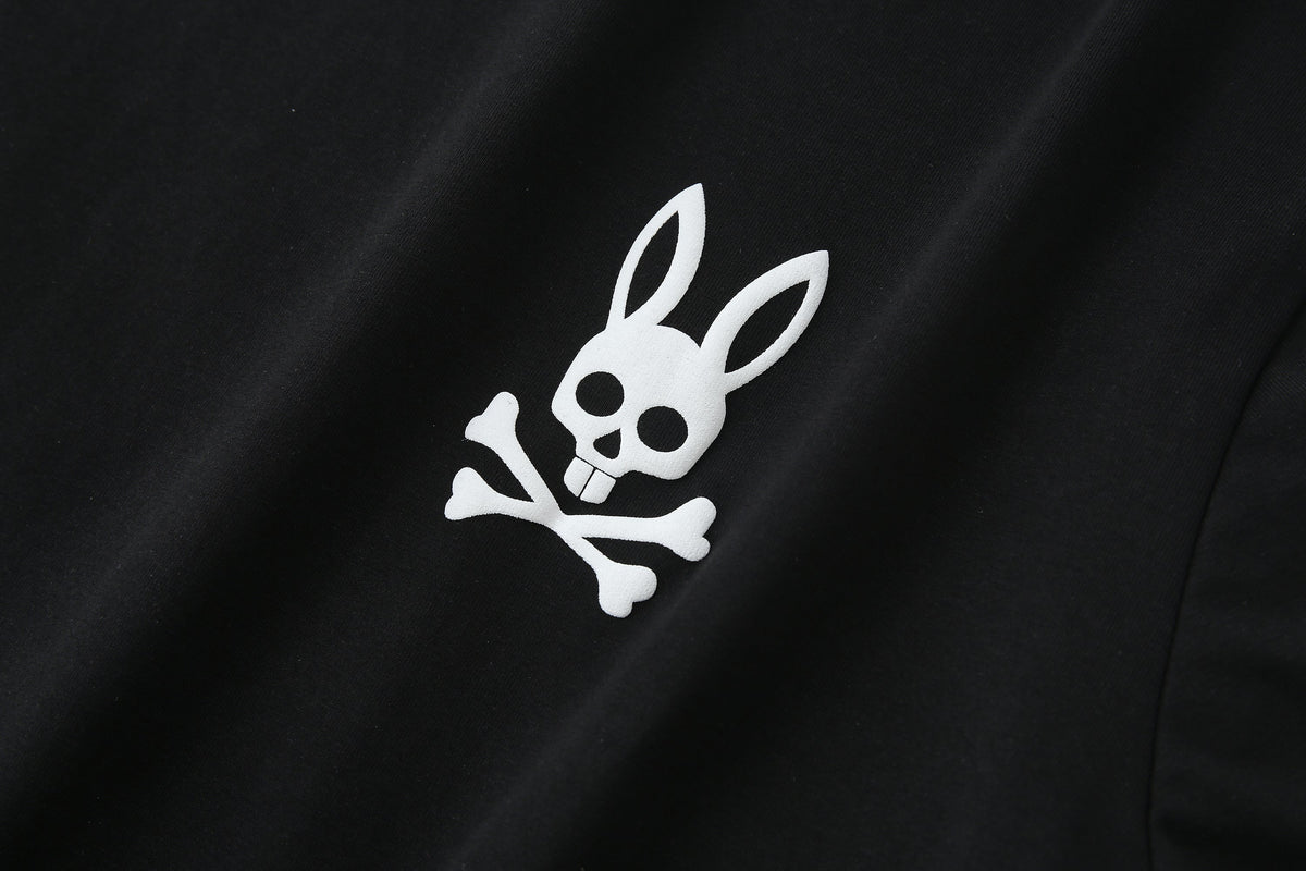 Camiseta 66624 Estampada Negra Para Hombre