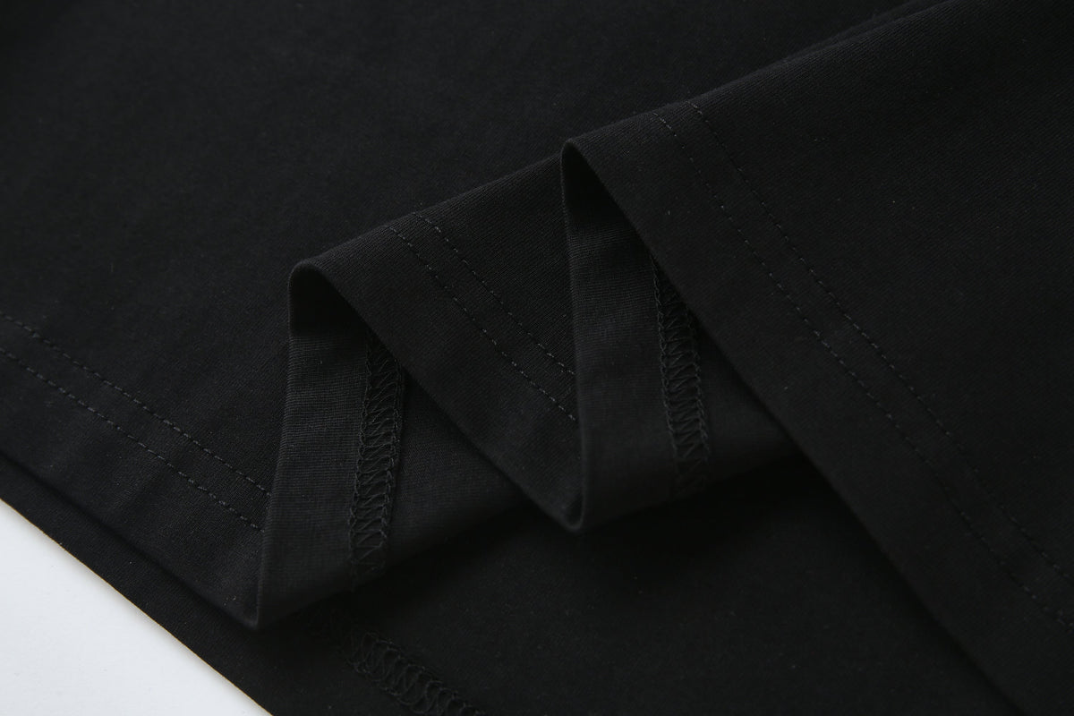Camiseta 66624 Estampada Negra Para Hombre