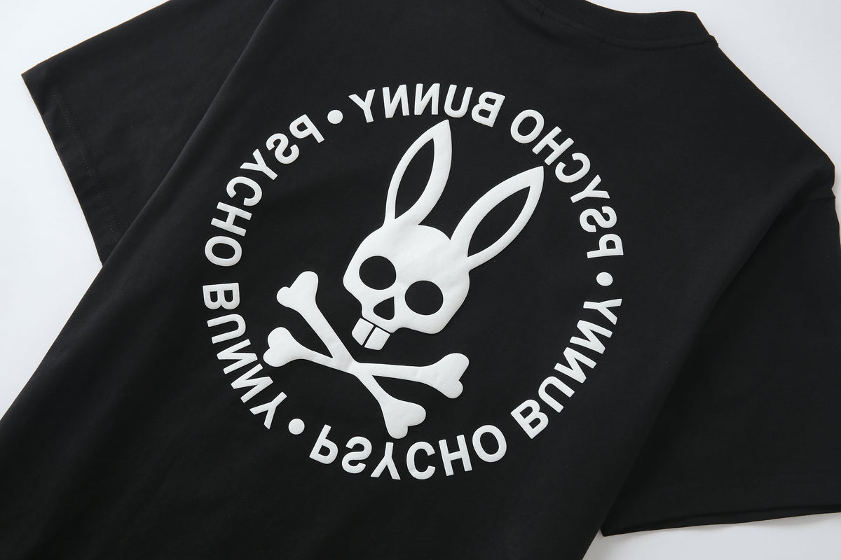 Camiseta 66624 Estampada Negra Para Hombre