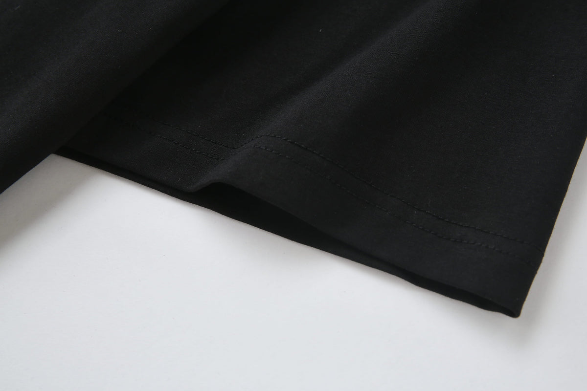 Camiseta 66615 Estampada Negra Para Hombre