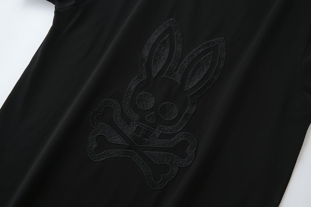 Camiseta 66633 Estampada Negra Para Hombre