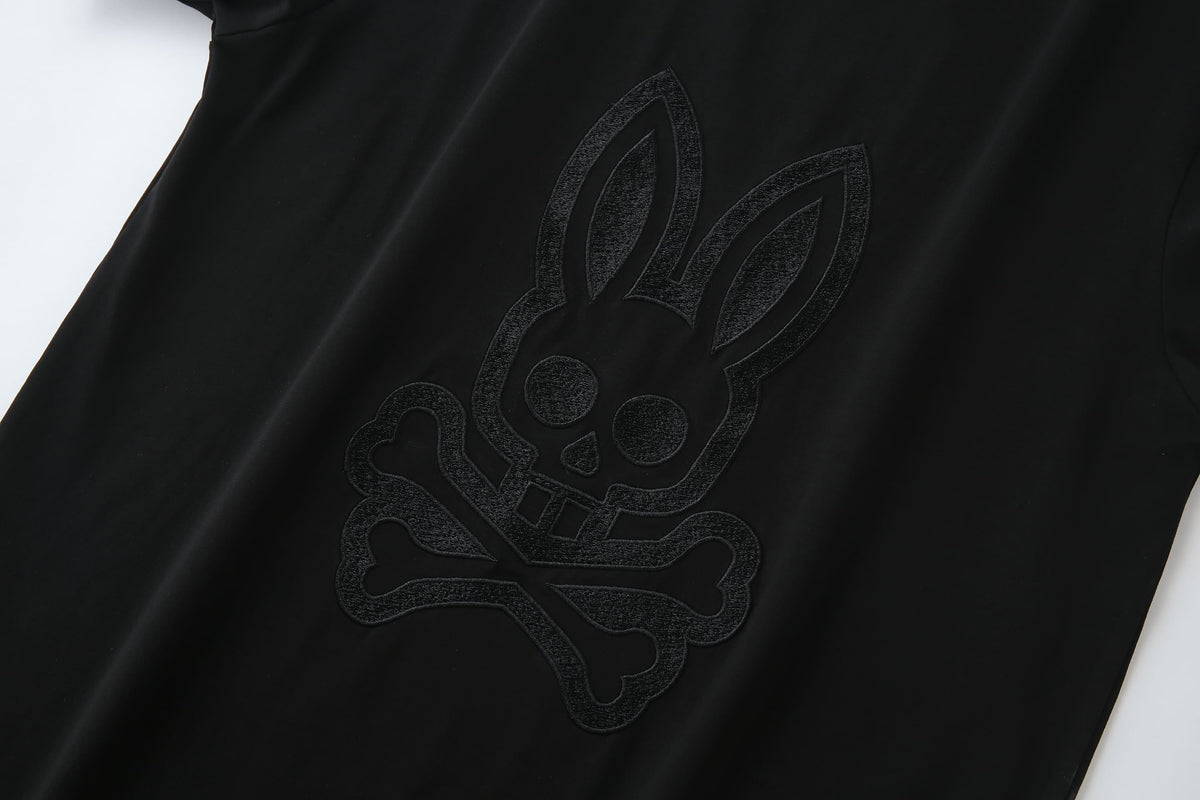 Camiseta 66633 Estampada Negra Para Hombre