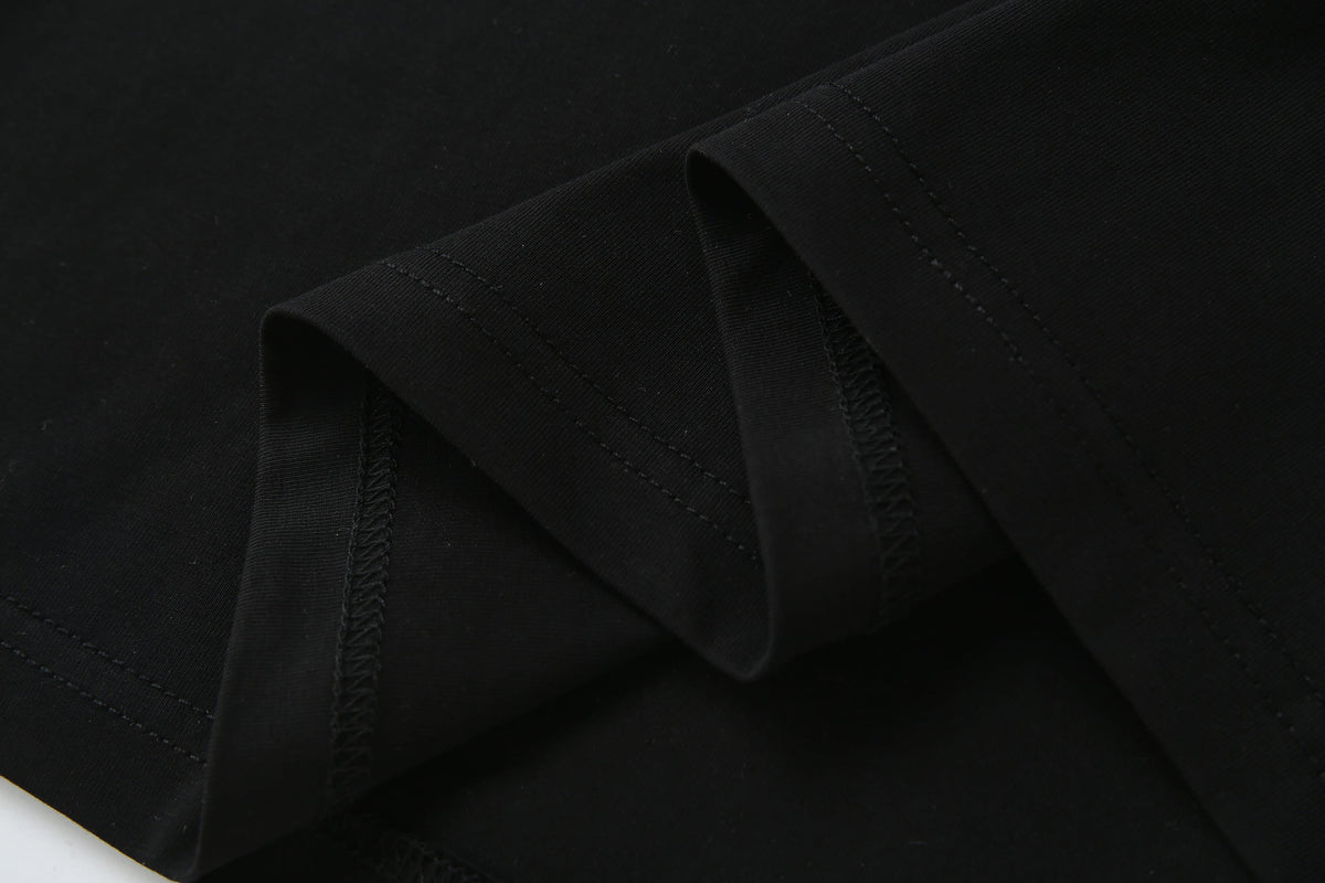 Camiseta 66633 Estampada Negra Para Hombre