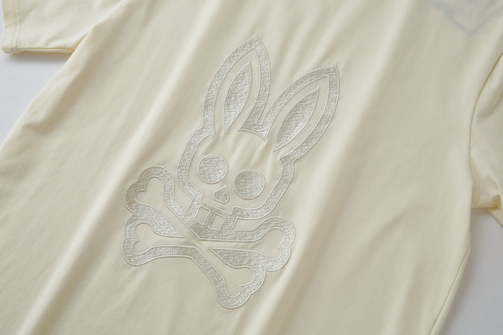 Camiseta 66633 Estampada Crema Para Hombre