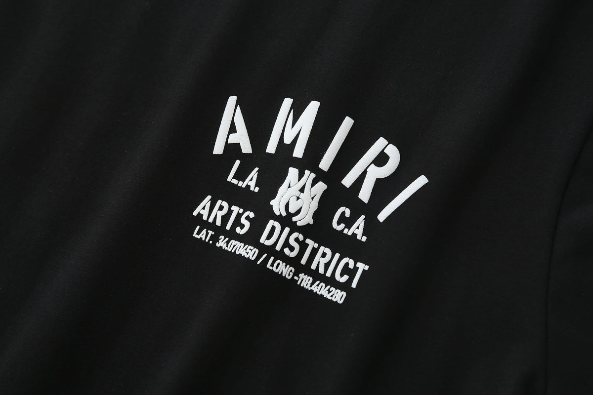 Camiseta 66641 Estampada Negra Para Hombre