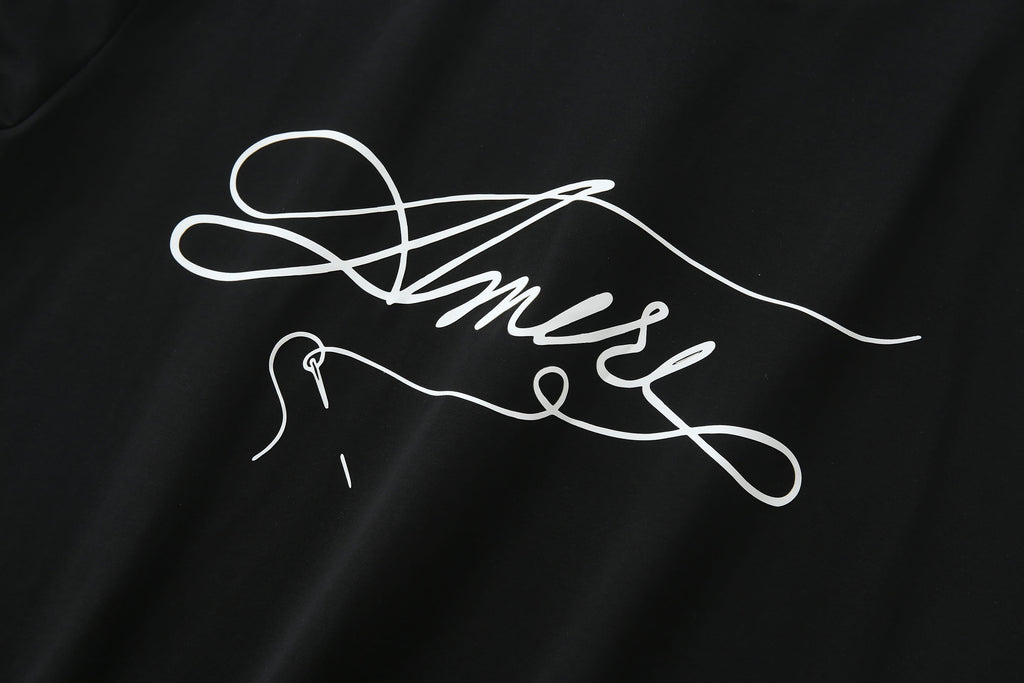 Camiseta 66643 Estampada Negra Para Hombre