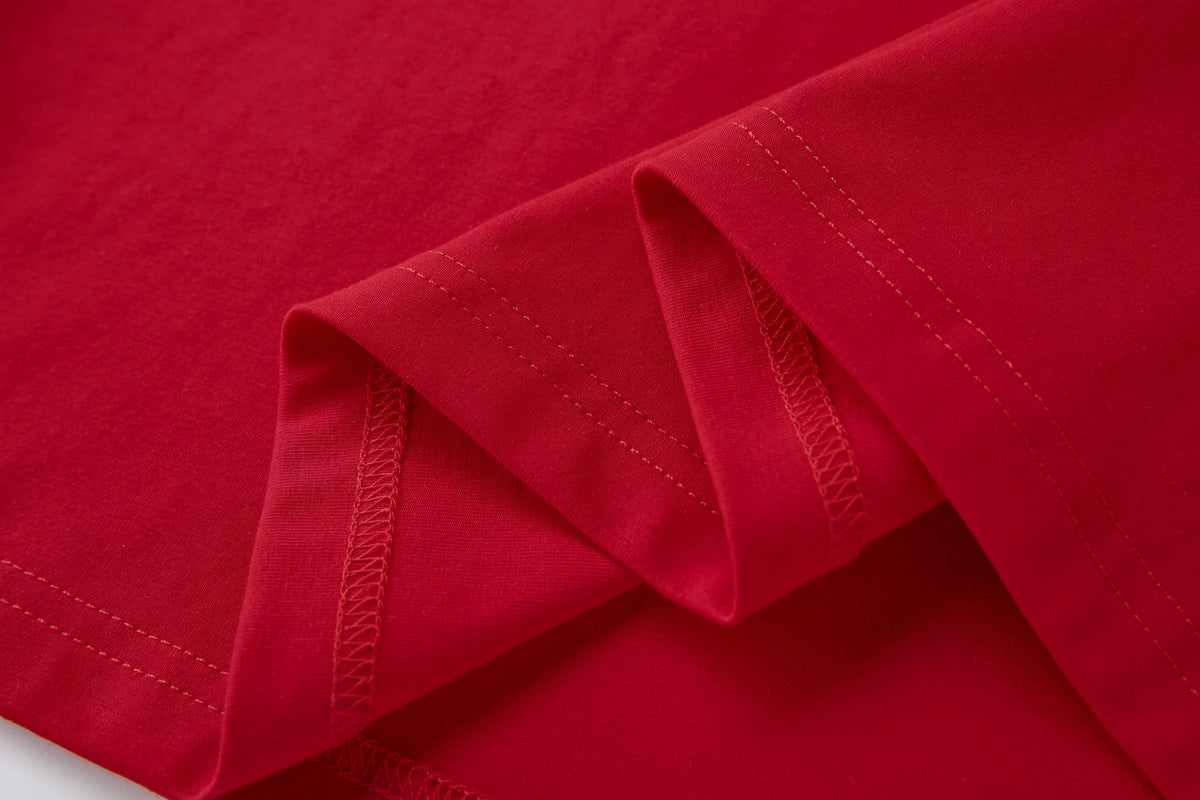 Camiseta 66642 Estampada Roja Para Hombre