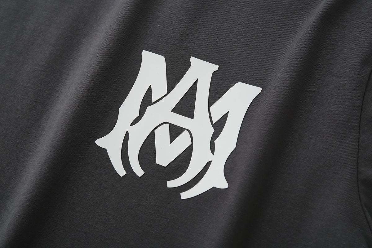 Camiseta 66642 Estampada Gris Oscuro Para Hombre