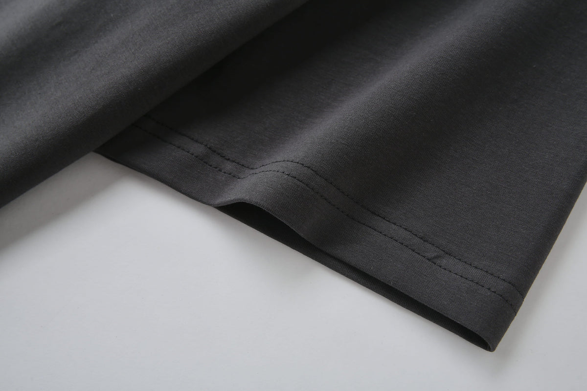 Camiseta 66642 Estampada Gris Oscuro Para Hombre
