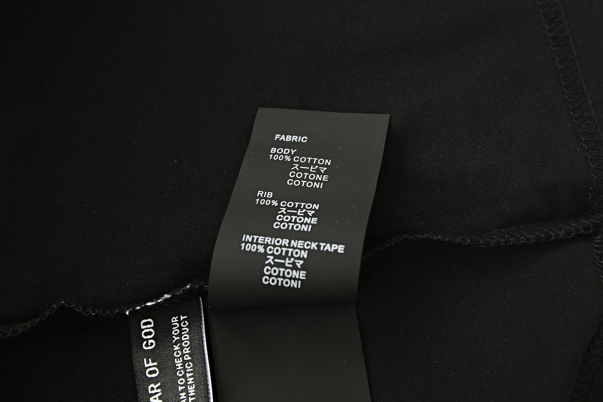 Camiseta 834036 Oversize Negra Para Hombre