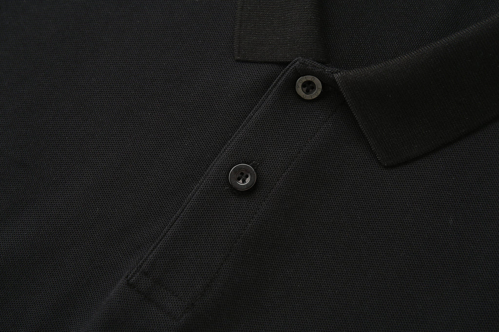 Camiseta 22333 Tipo Polo Negra Para Hombre