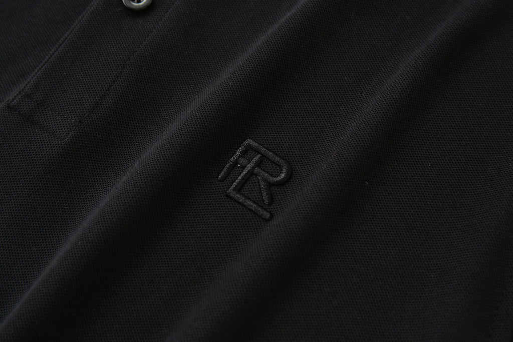 Camiseta 22333 Tipo Polo Negra Para Hombre