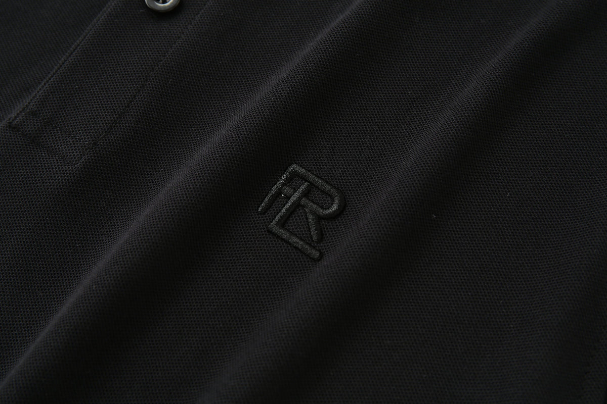 Camiseta 22333 Tipo Polo Negra Para Hombre