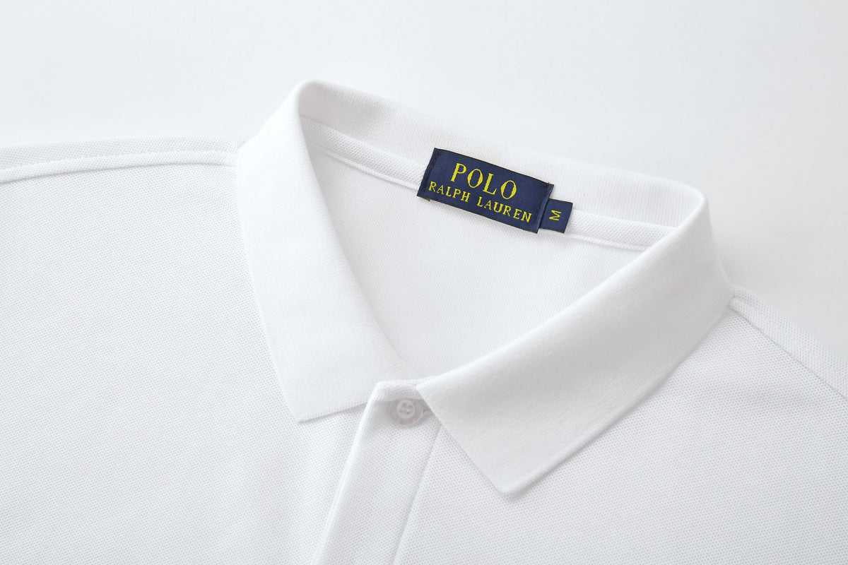 Camiseta 22550# Tipo Polo Blanca Para Hombre