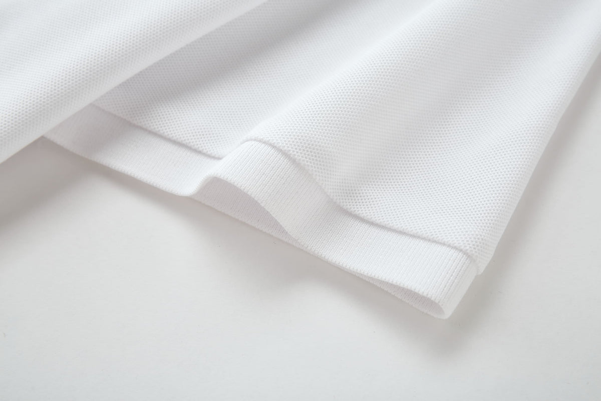 Camiseta 22550# Tipo Polo Blanca Para Hombre