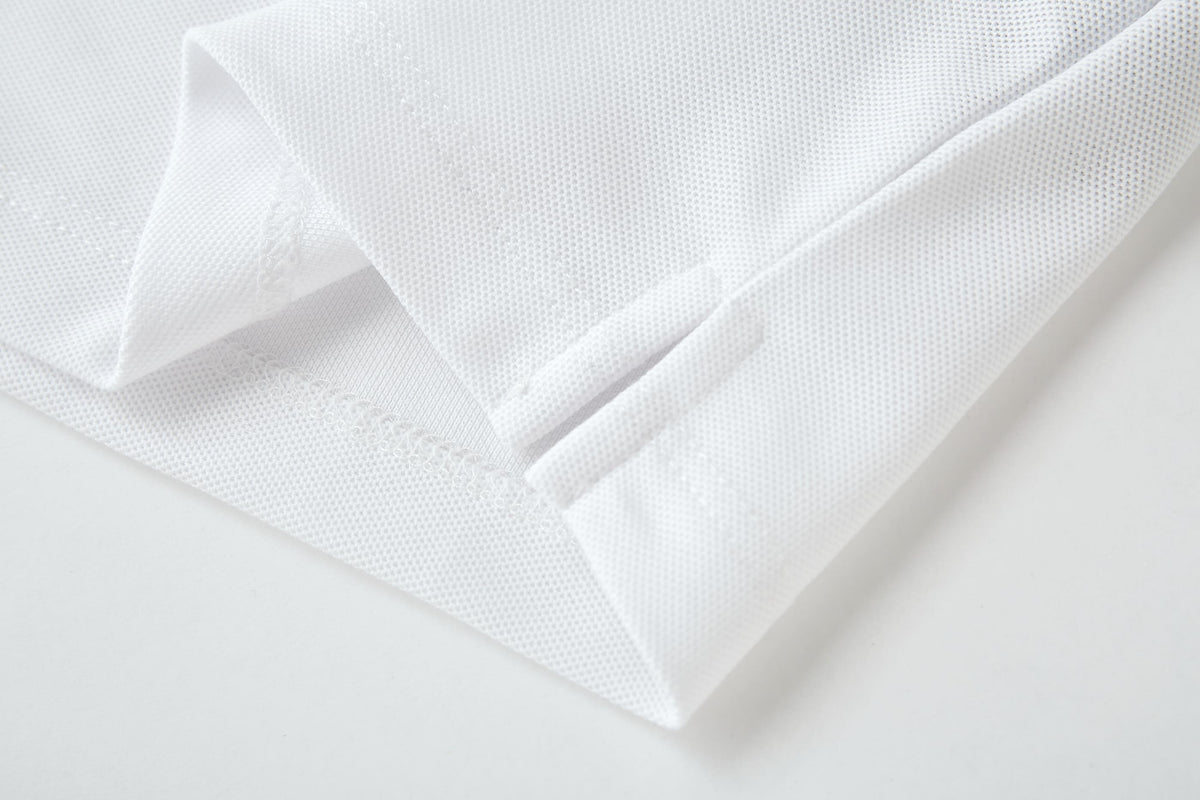 Camiseta 22550# Tipo Polo Blanca Para Hombre
