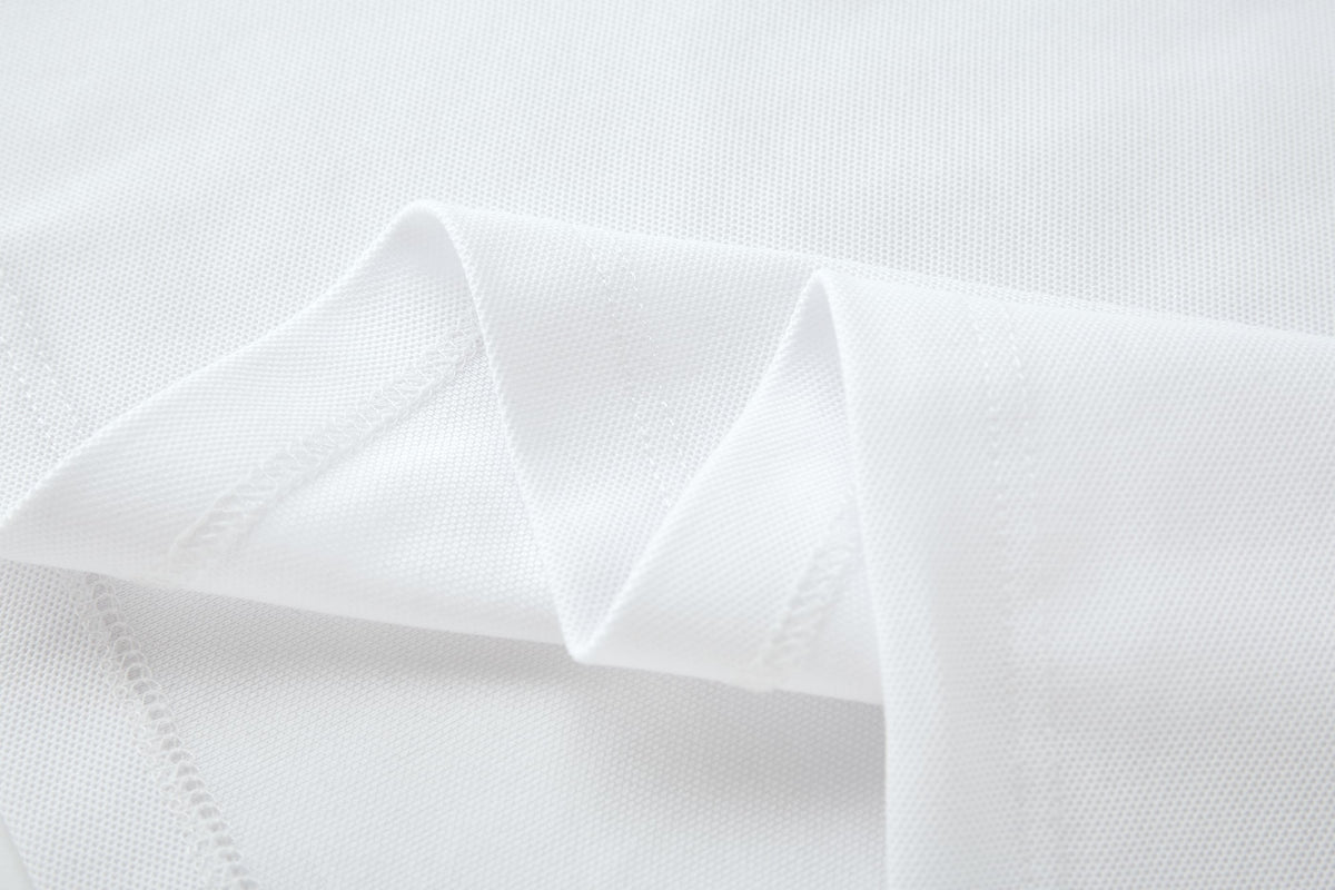 Camiseta 22550# Tipo Polo Blanca Para Hombre
