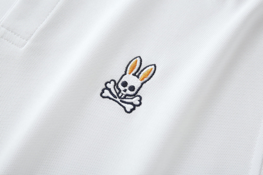 Camiseta 22473# Tipo Polo Blanca Para Hombre