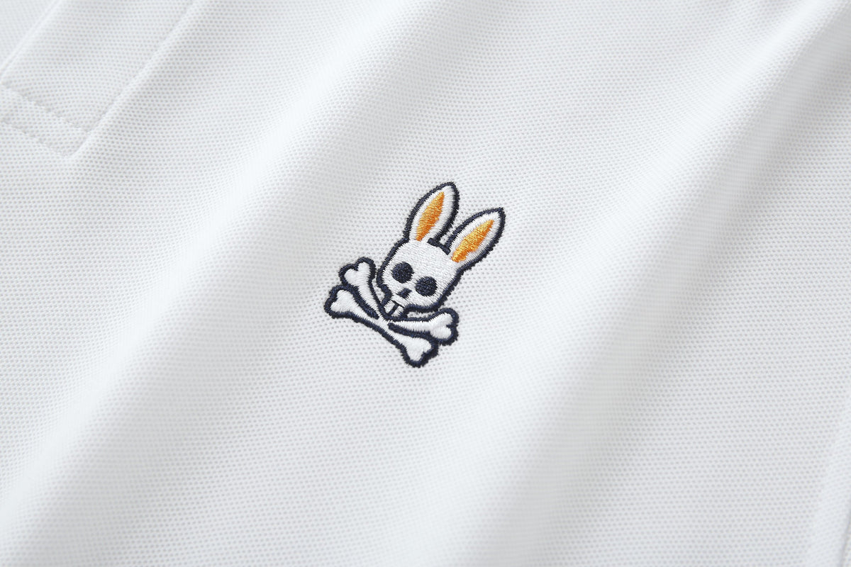 Camiseta 22473# Tipo Polo Blanca Para Hombre