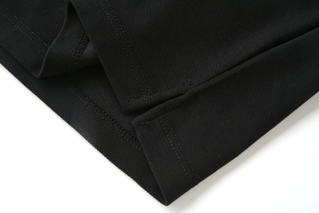 Camiseta 22464# Tipo Polo Negra Para Hombre