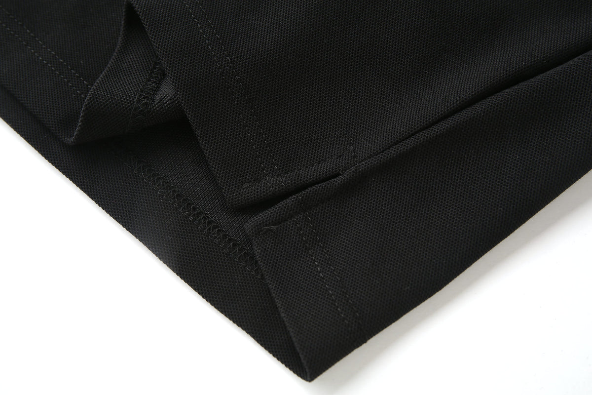 Camiseta 22464# Tipo Polo Negra Para Hombre