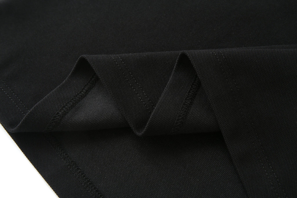 Camiseta 22464# Tipo Polo Negra Para Hombre