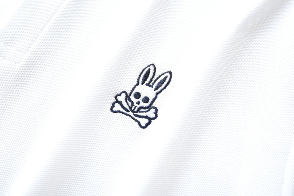 Camiseta 22464# Tipo Polo Blanca Para Hombre