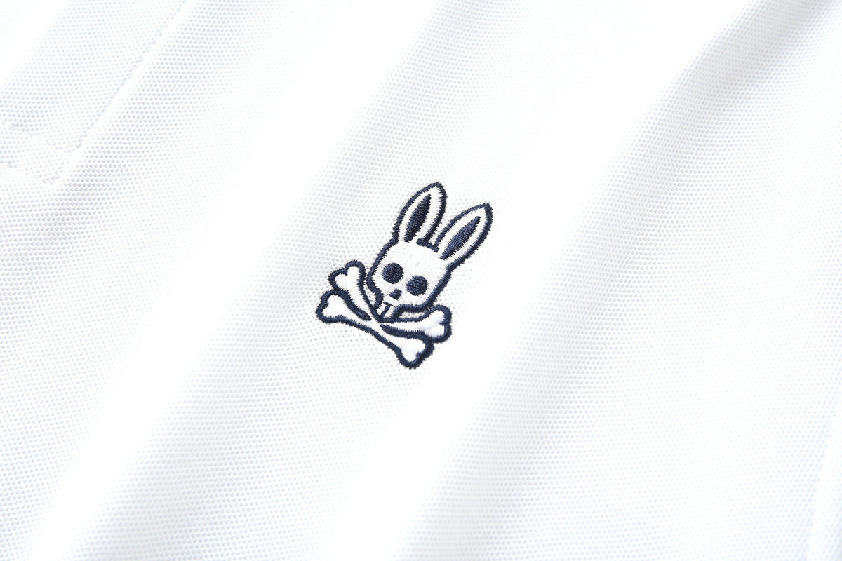 Camiseta 22464# Tipo Polo Blanca Para Hombre