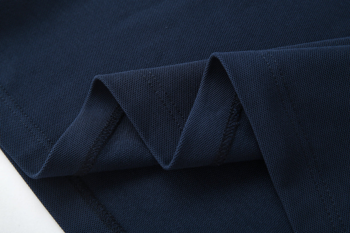 Camiseta 22464# Tipo Polo Azul Oscuro Para Hombre