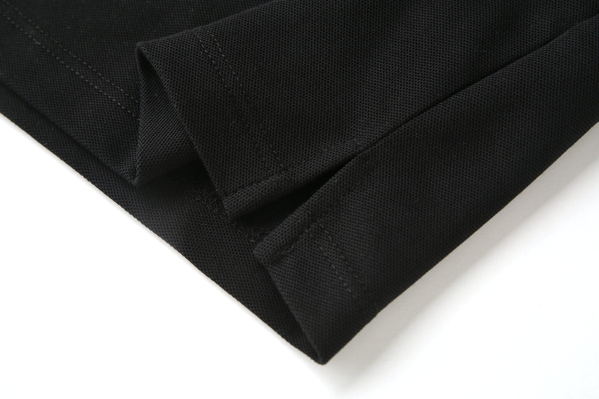 Camiseta 22350 Tipo Polo Negra Para hombre