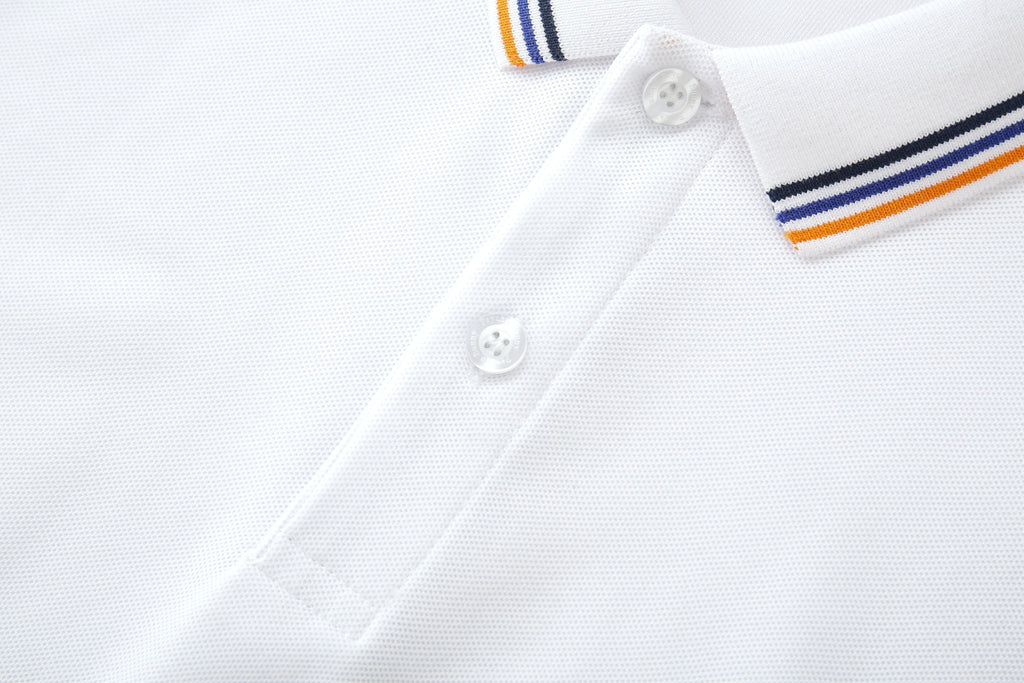 Camiseta 22370 Tipo Polo Blanca Para Hombre