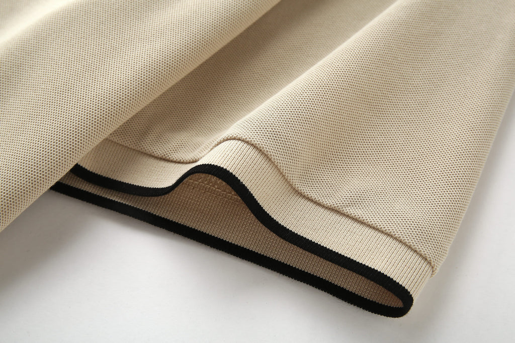 Camiseta 22471# Tipo Polo Khaki Para Hombre