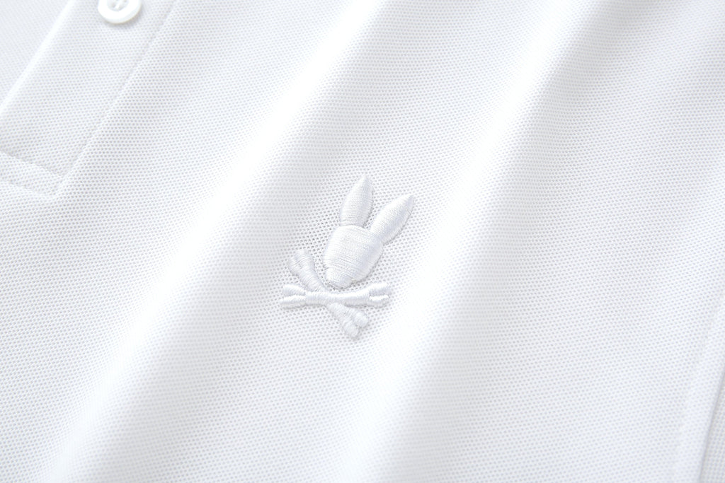 Camiseta 22471# Tipo Polo Blanca Para Hombre