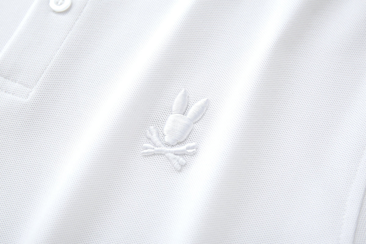 Camiseta 22471# Tipo Polo Blanca Para Hombre