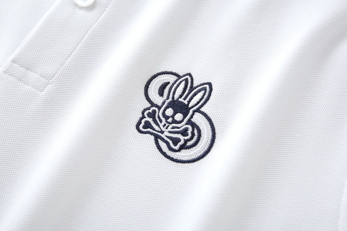 Camiseta 22466# Tipo Polo Blanca Para Hombre