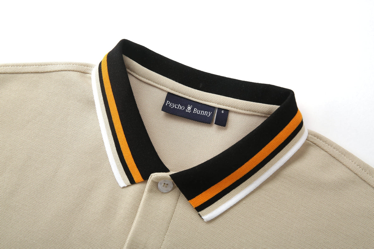 Camiseta 22466# Tipo Polo Khaki Para Hombre