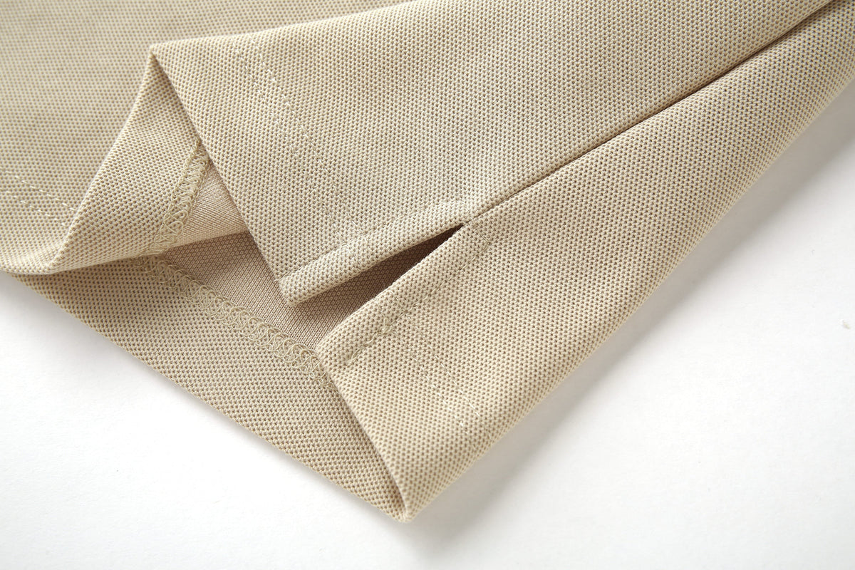 Camiseta 22466# Tipo Polo Khaki Para Hombre