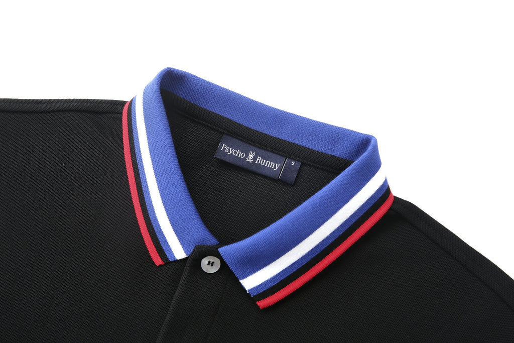 Camiseta 22466# Tipo Polo Negra Para Hombre