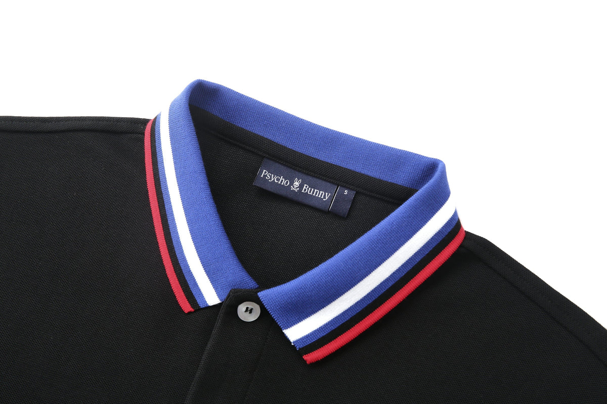 Camiseta 22466# Tipo Polo Negra Para Hombre