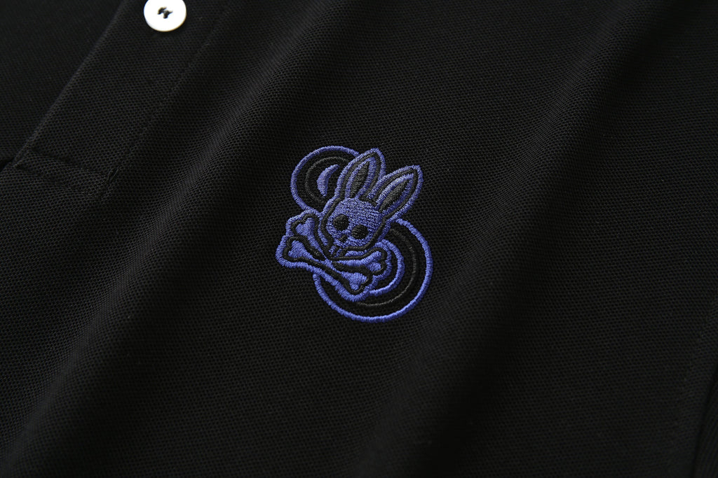 Camiseta 22466# Tipo Polo Negra Para Hombre