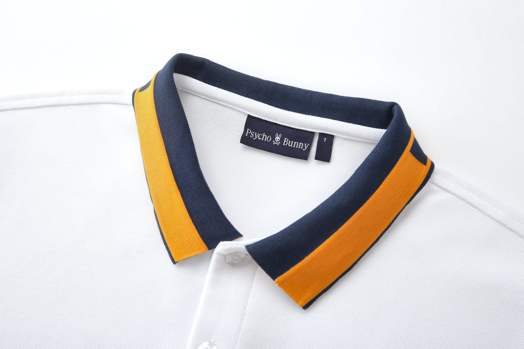 Camiseta 22372# Tipo Polo Blanca Para Hombre
