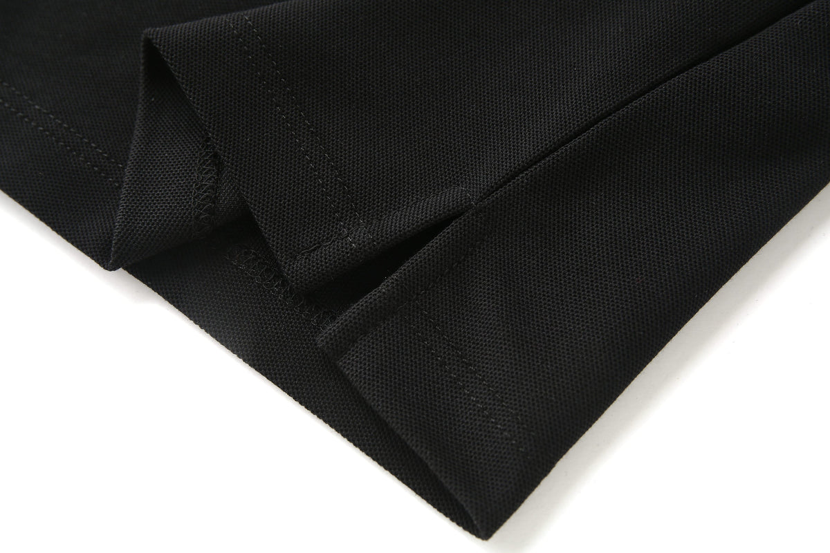 Camiseta 22372# Tipo Polo Negra Para Hombre