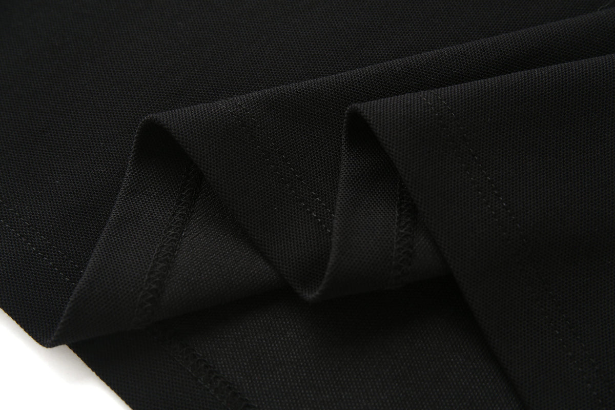 Camiseta 22372# Tipo Polo Negra Para Hombre