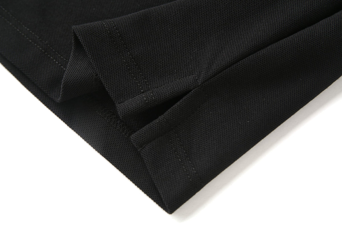 Camiseta 22476# Tipo Polo Negra Para Hombre