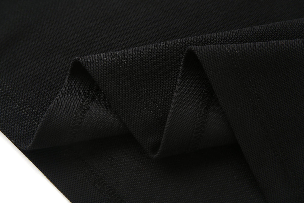 Camiseta 22476# Tipo Polo Negra Para Hombre