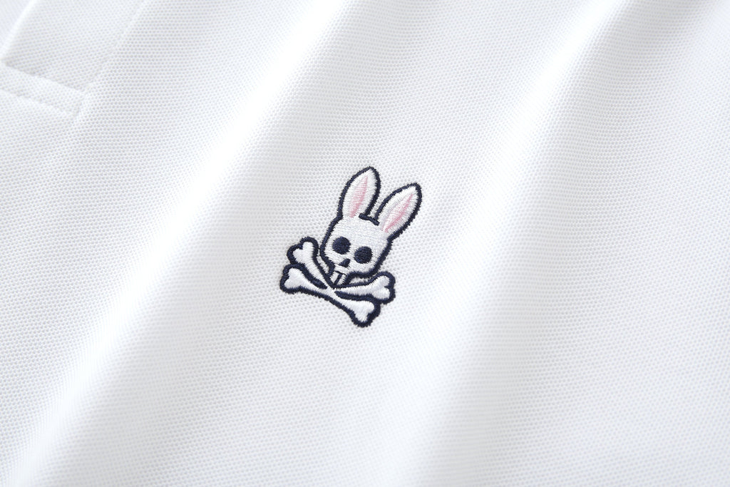 Camiseta 22476# Tipo Polo Blanca Para Hombre